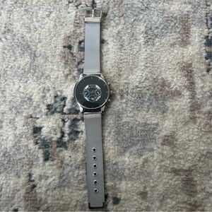 Geneva Men's Calendar Watches Silver Blue Black